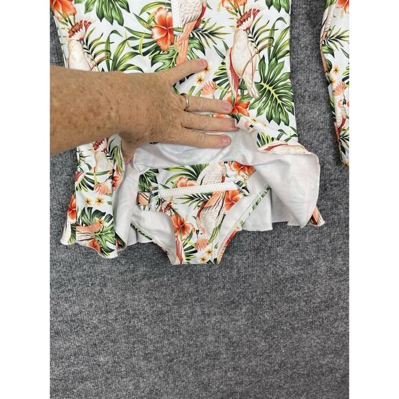 ZIP MAE Swimwear Wild Wings Size 7-8 Years Tropical Bird Print Retail $69.00 - Picture 3 of 9